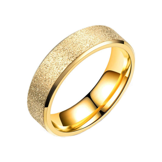 Yellow Chimes Rings for Men Western Style Band Rings Titanium Collection Stardust Gold Stainless Steel Rings for Men And Boy's.