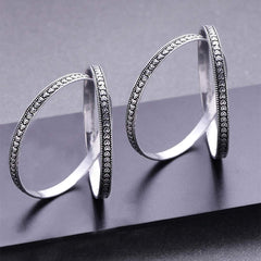 Yellow Chimes Oxidised Bangles for Women Oxidised Silver Bangles 4 PCs Traditional Silver Bangles Set for Women and Girls