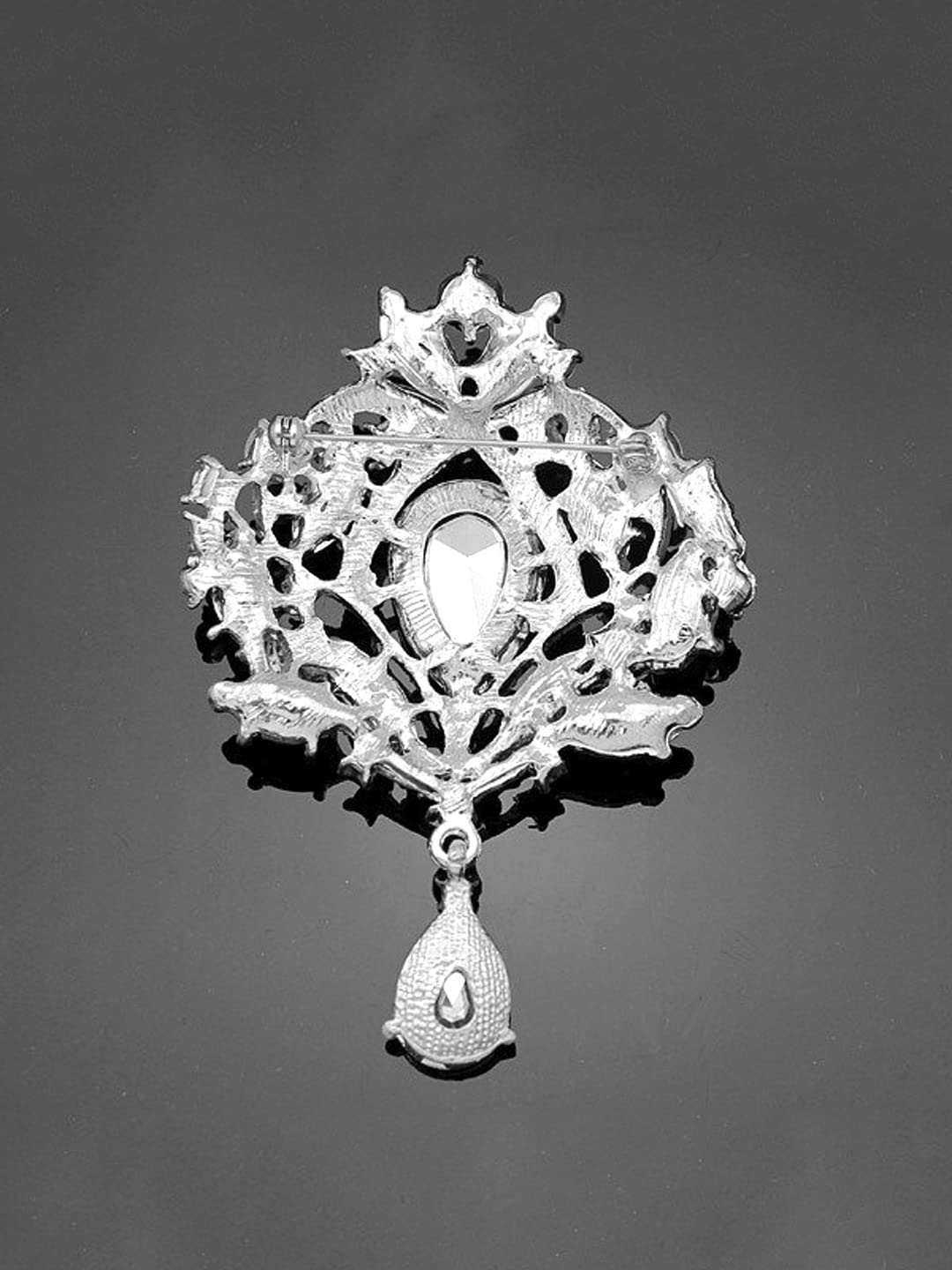 Yellow Chimes Brooch for Women Crystal Studded Floral Designed Brooch/Shawl Pin for Women and Girls