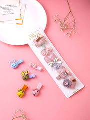 Melbees by Yellow Chimes Hair Clips for Girls Kids Hair Clip Hair Accessories for Girls Set of 10 PCS Cute Characters Tiny Aligator Clips Hair Clips for Baby Girls Baby Hair Clips For Kids Toddlers