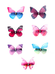 Melbees by Yellow Chimes Hair Clips for Women Set of 7 Pcs Hairclips Butterfly Hair Clip Beautiful Cute Multicolor Aligator Clips for Kids and Girls Hair Accessories.