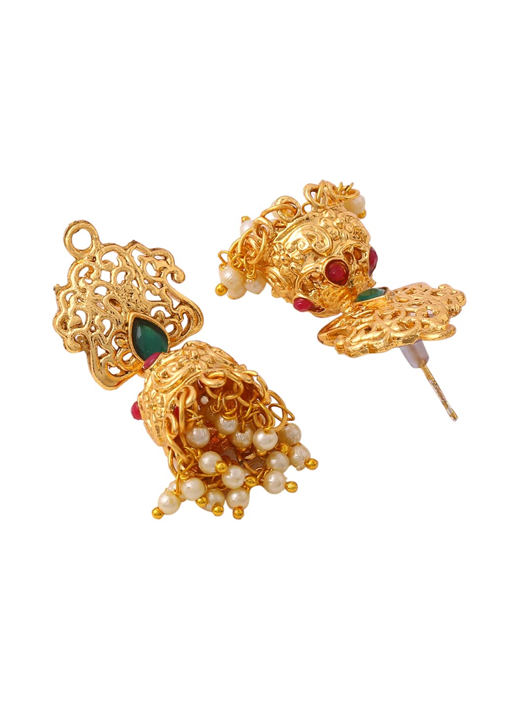 Yellow Chimes Jewellery Set for Women and Girls | Gold Plated Temple Jewellery Set for Women Traditional | Accessories Jewellery for Women | Long Haram Jewelry Set Antique Jewellery | Birthday Gift for girls and women Anniversary Gift for Wife