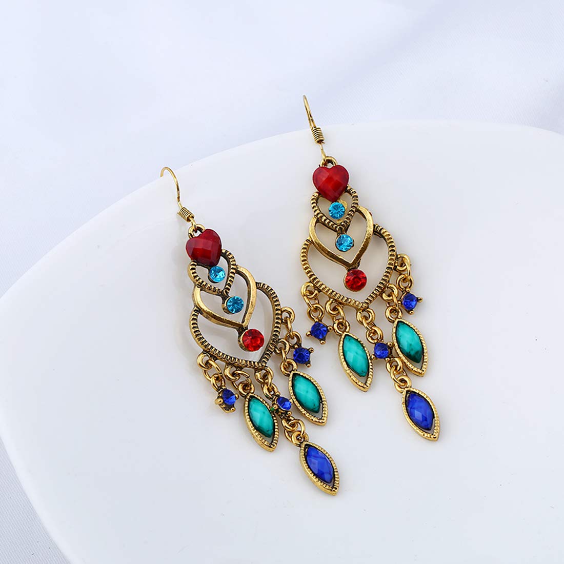 Yellow Chimes Fashion Alloy Crystal Dangle Earring for Women & Girls