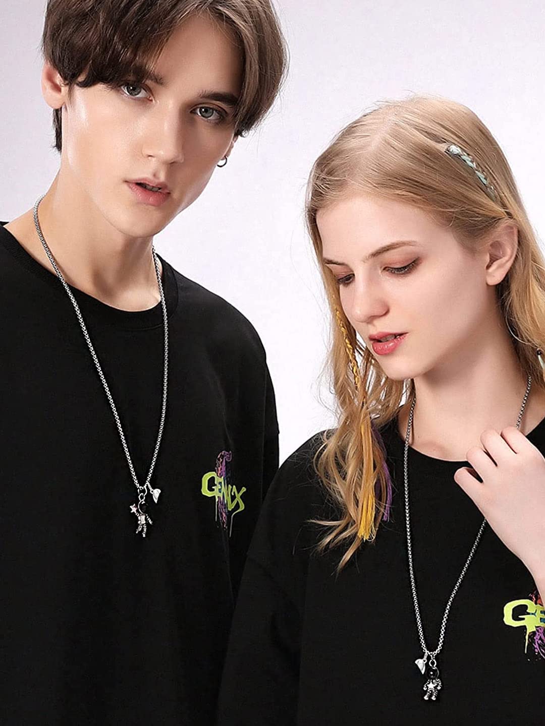Yellow Chimes Pendant for Girls and Boys Couple Necklace Gifts