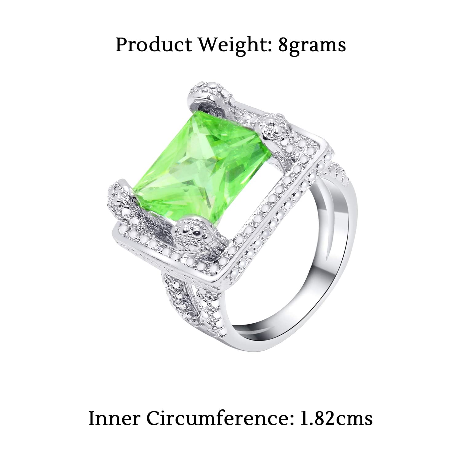 Green Plant Flower Oval Cut Emerald Anniversary Ring Silver Color For Womens  Wedding, Promise, And Engagement Zircon Jewelry AA230412 From Qiaomaidou07,  $11.34 | DHgate.Com