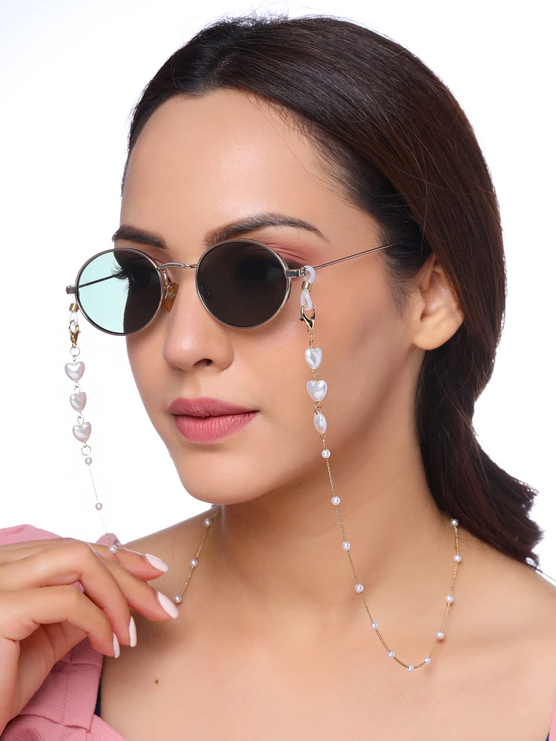 Yellow Chimes Sunglasses Chain for Women Eyeglasses Chain Multicolor Beadded Face Mask Chains Sunglasses Accessories/Sunglasses Lanyard for Girls and Women (Model-6)