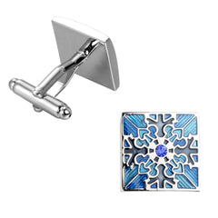 Yellow Chimes Designer Alloy Cufflinks for Men and Boys