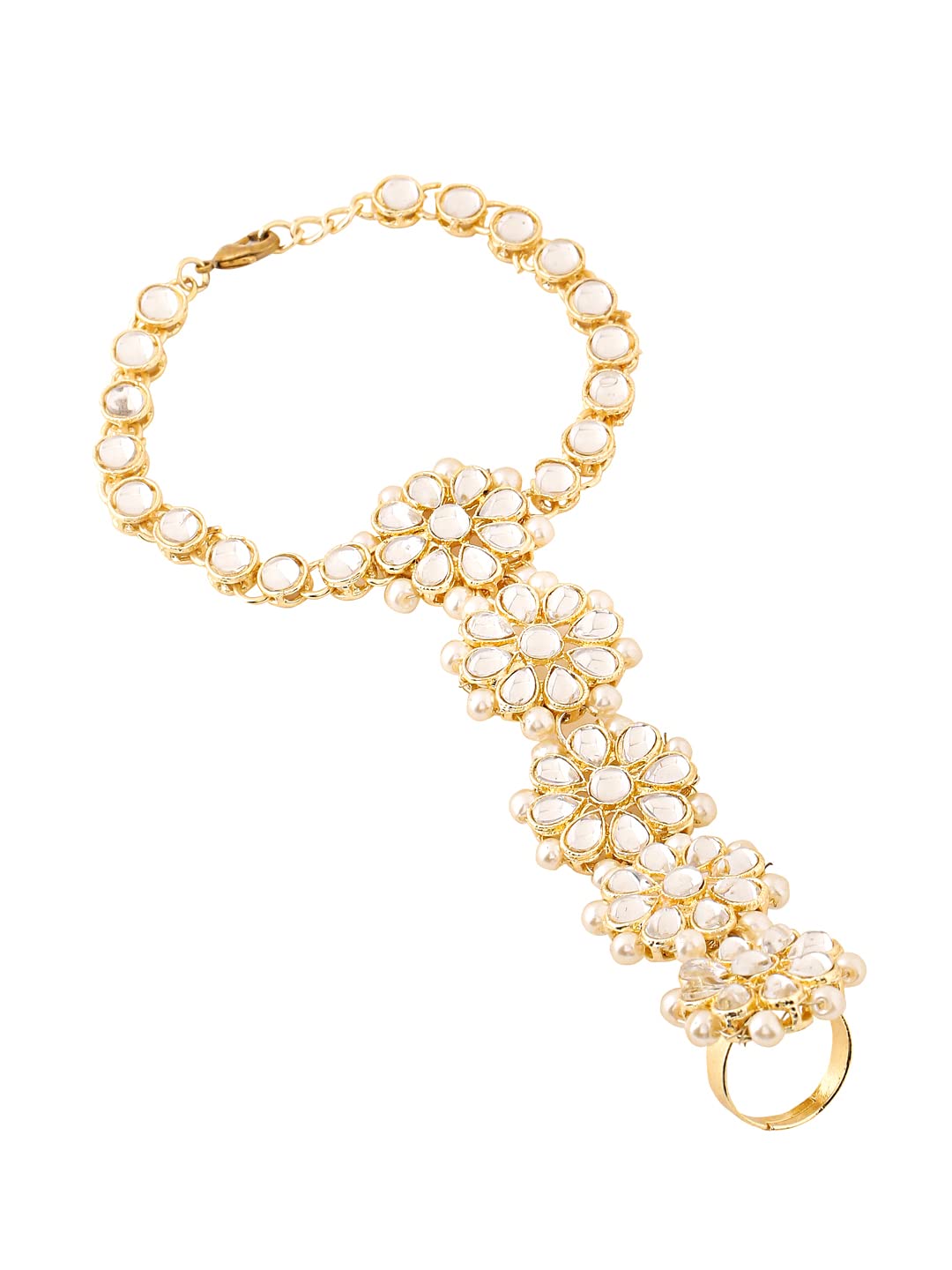 Gold Screw Bracelet Stone Encrusted Hinged Womens Bangle Dainty Gold  Bracelet