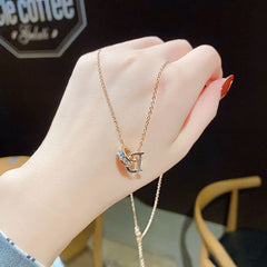 Yellow Chimes Pendant for Women Pendant With Rose Gold Plated Stainless Steel Chain Pendant Necklace for Women and Girls. (NK 4)