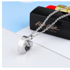 Yellow Chimes Heart Pendant for Women Message Heart Stainless Steel Never Fading Heart Pendant for Women and Girls.