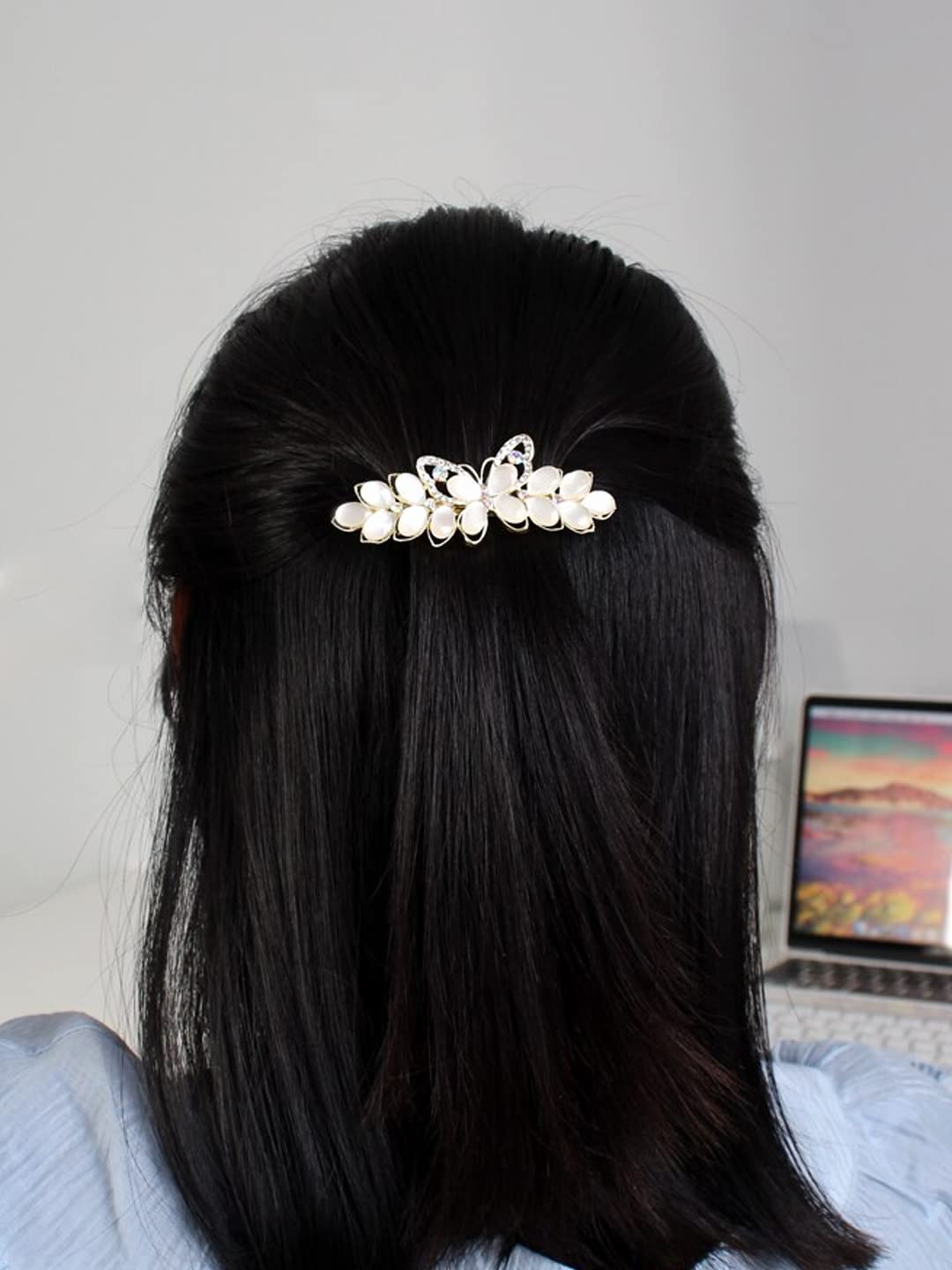 Yellow hair barrette online