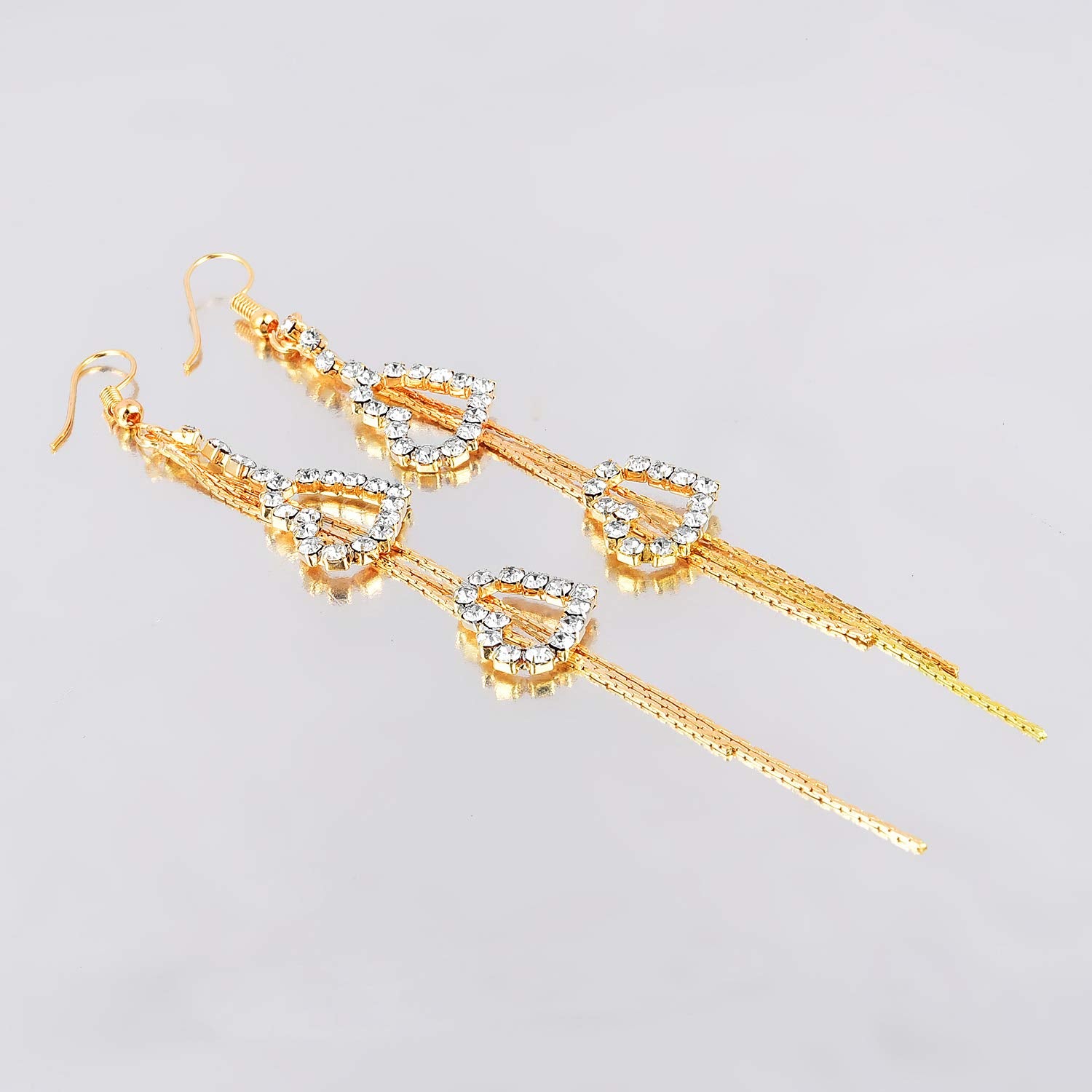 Turkish 14k Yellow Gold Chandelier Earrings