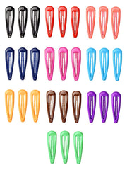 Melbees by Yellow Chimes Hair Clips for Girls Kids Hair Clip Hair Accessories for Girls Baby's 30 Pcs Multicolor Snap Hair Clips Tic Tac Clips Hairclips for kids Baby Teens & Toddlers