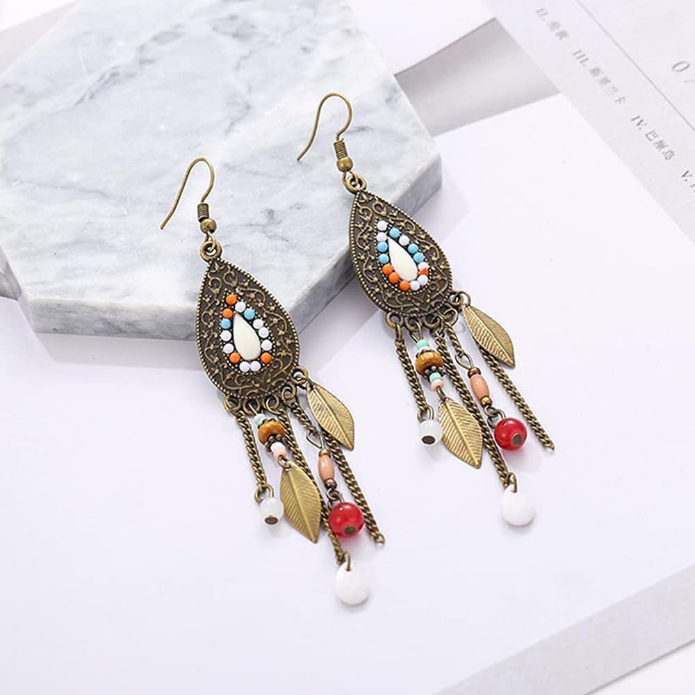 Kairangi Tassel Earrings for Women Vintage Ethnic Fusion Tassel Earring for Women and Girls