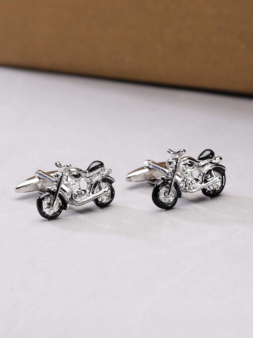 Yellow Chimes Exclusive Collection Stainless Steel Bullet Designer Cuff Links for Men