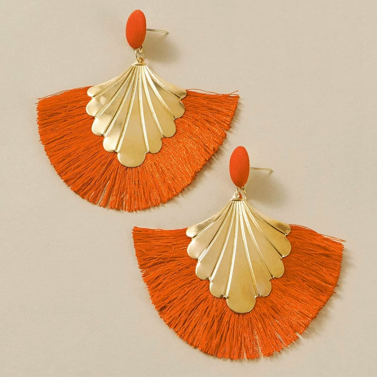 Flipkart.com - Buy DarkLady Latest Design Orange Silk Thread Loreal Jhumkas  Earrings Beads Fabric Jhumki Earring Online at Best Prices in India