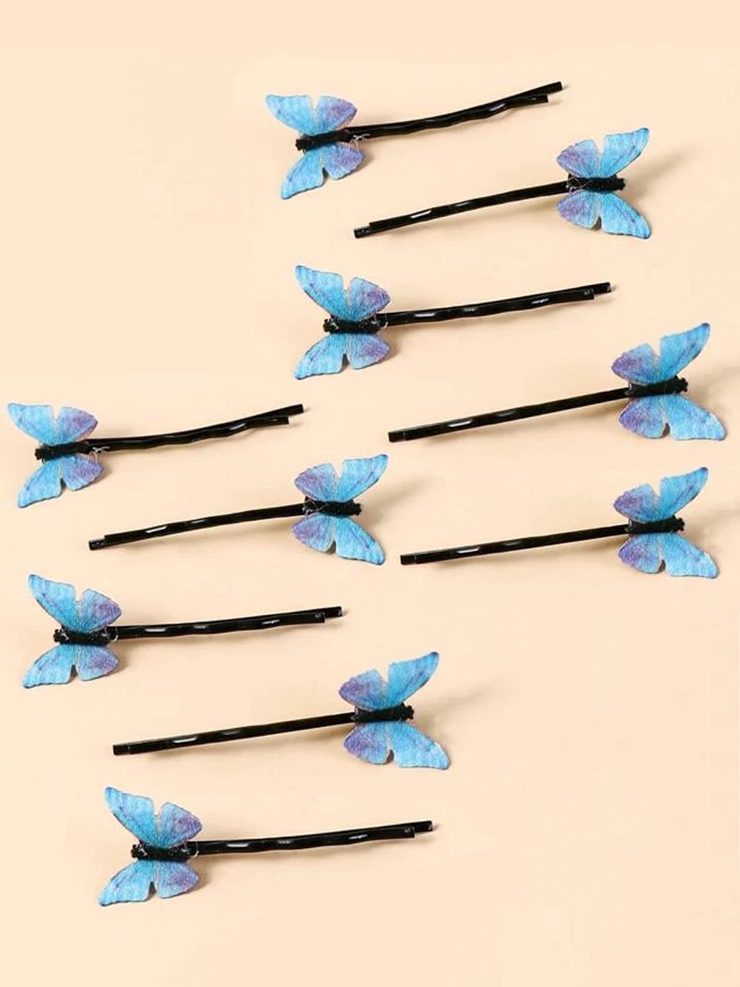 Yellow Chimes Hair Pins for Women Girls Hair Accessories for Women Hair Pin 10 Pcs Purple Butterfly Bobby Pins for Hair Pins for Girls Bobby Pins fro women Gift for Women and Girls