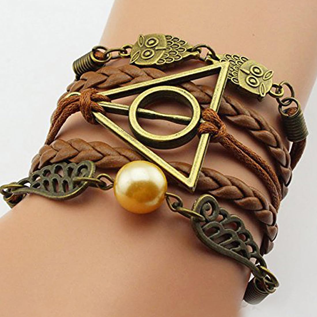 Yellow Chimes Bracelets for Men and Boys | Combo of Black Multilayered Leather Bracelet | Birthday Gift for Men and Boys Anniversary Gift for Husband