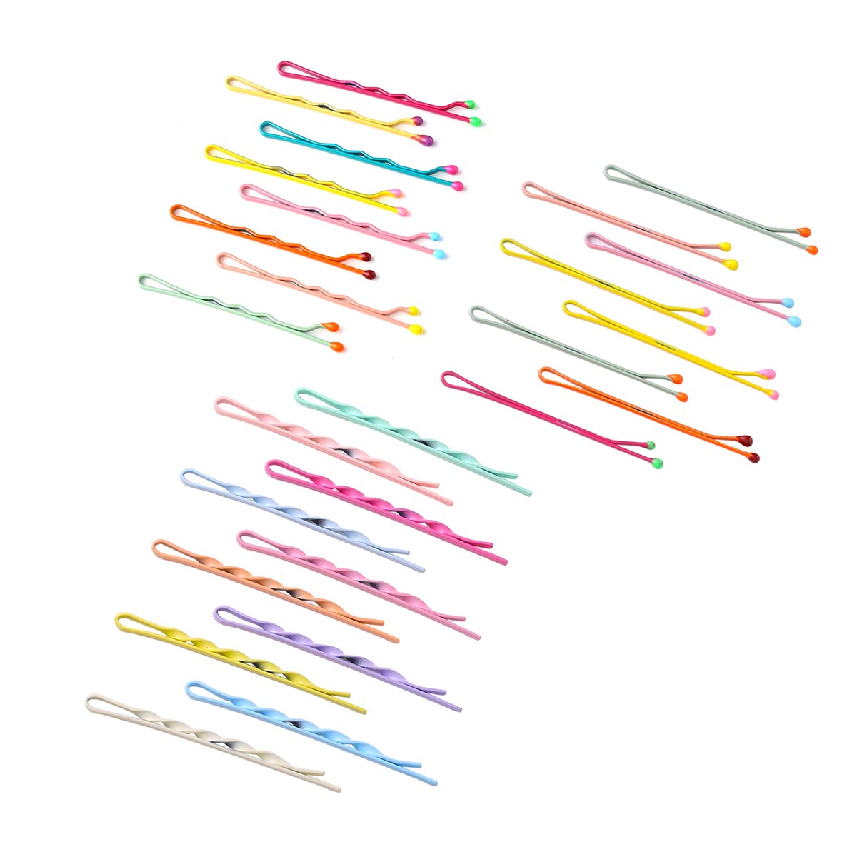 Melbees by Yellow Chimes Hair Pins for Girls Kids Hair Accessories for Girls Hair Pin 28 Pcs Cute Bobby Pins for Hair Multicolor Hairpin Bobby Hair Pins for Girls Kids Teens Toddlers