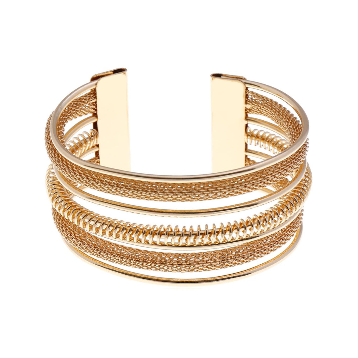 Yellow Chimes Bangles For Women Gold Toned Multilayer Adjustable Crystal Bangle Bracelet For Women and Girls