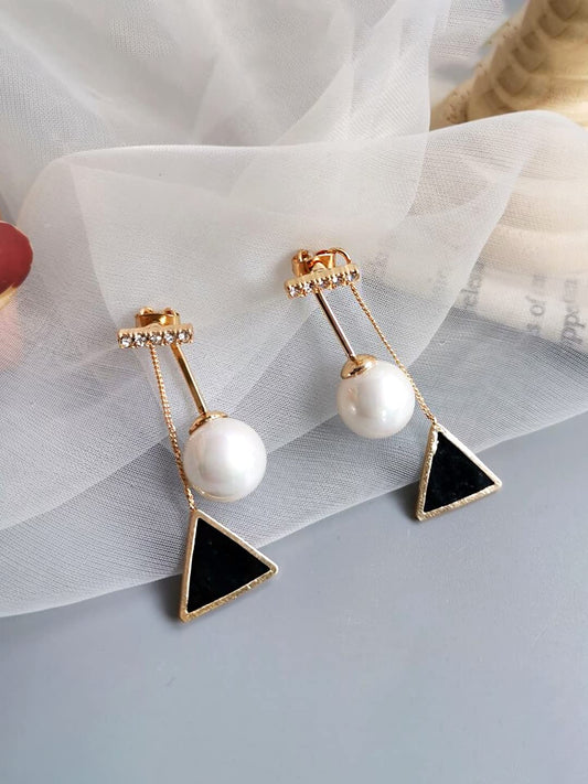 Yellow Chimes Earrings for Women and Girls Drop Earrings for Girls | Pearl Drop Earrings | Birthday Gift for girls and women Anniversary Gift for Wife