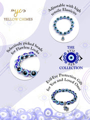 Yellow Chimes Bracelet for Women and Girls | Fashion Evil Eye Nazariya Style Bracelets for Women and Men | Accessories Jewellery for Women | Birthday Gift for Girls & Boys (Design 10)
