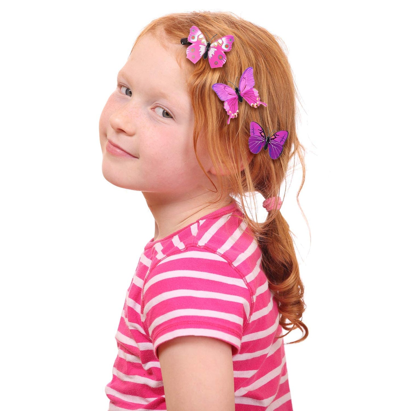 Melbees by Yellow Chimes Hair Clips for Girls Kids Hair Clip Hair Accessories for Girls Baby's Set of 12 Pcs Purple Butterfly Alligator Clips for Girls Hair Clips for Baby Girls Alligator Clips for Hair Baby Hair Clips For Kids Toddlers