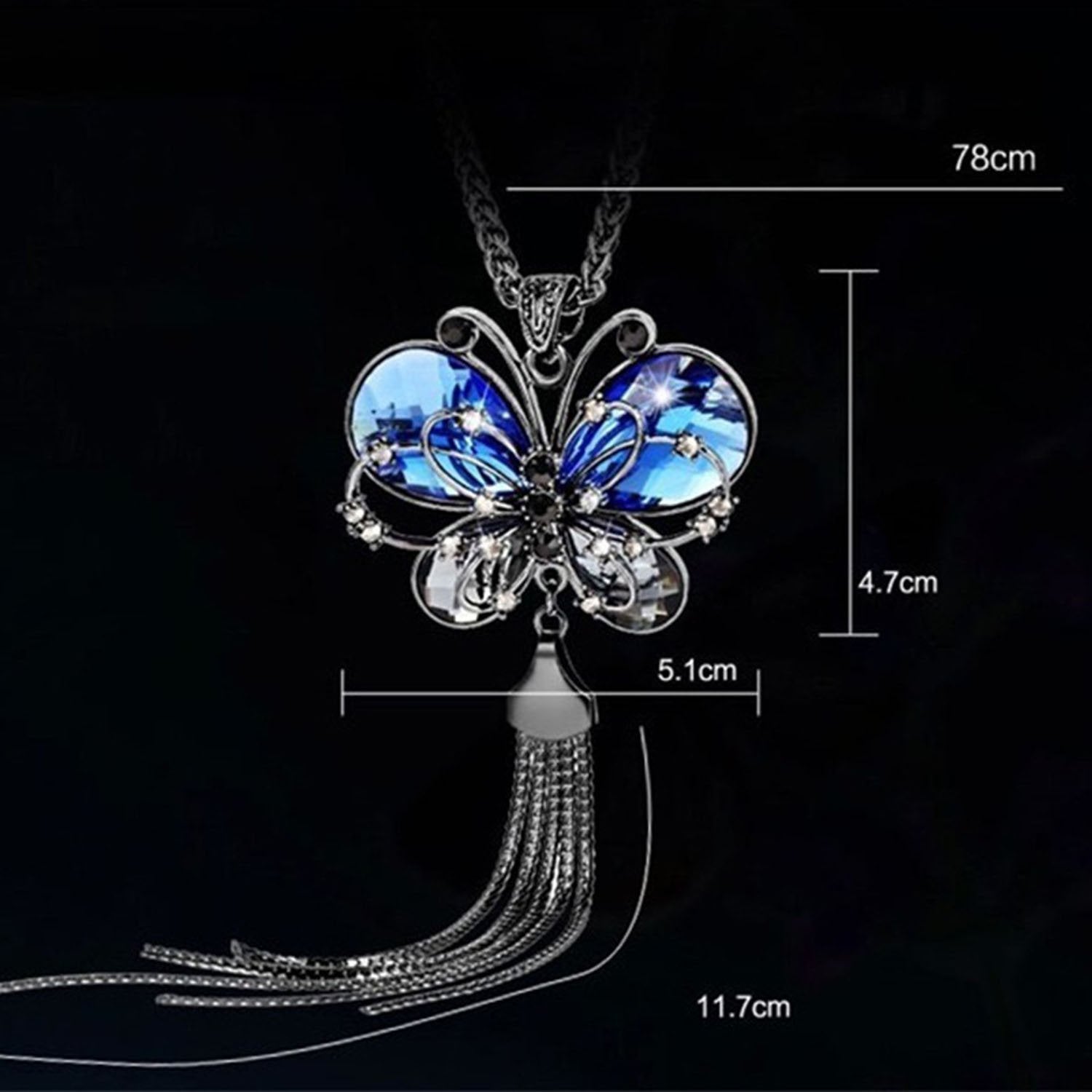 American Diamond Aqua Blue Necklace - Swaabhi