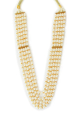 Yellow Chimes Ethnic Fashion Gold Plated Handmade Moti Long Multilayer Pearl stylish Jewellery Necklace For Women & Girls