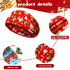 Yellow Chimes Head Bands for Women Girls Hair Accessories for Women Winter Christmas Headband for Women Hair Band for Girls Elastic Red Headband Headwrap for Women Christmas Collections Hair Accessories