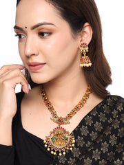 Yellow Chimes Jewellery Set for Women and Girls | Gold Plated Temple Jewellery Set Traditional | Accessories Jewellery for Women| Birthday Gift for girls and women Anniversary Gift for Wife