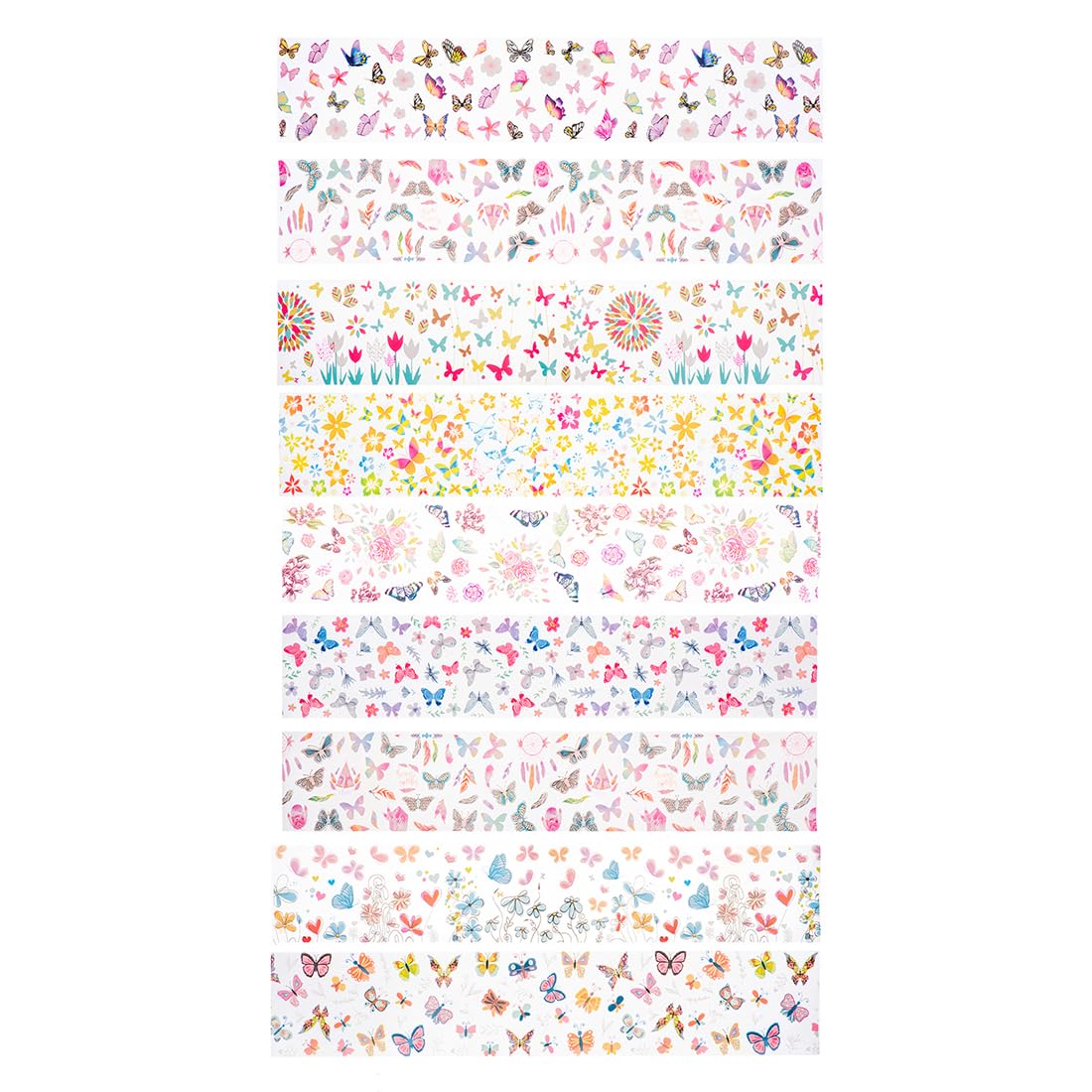 Yellow Chimes Nail Stickers for Womens and Girls Multicolor Self Adhesive Manicure Decoration Nail Stickers for Womens and Girls