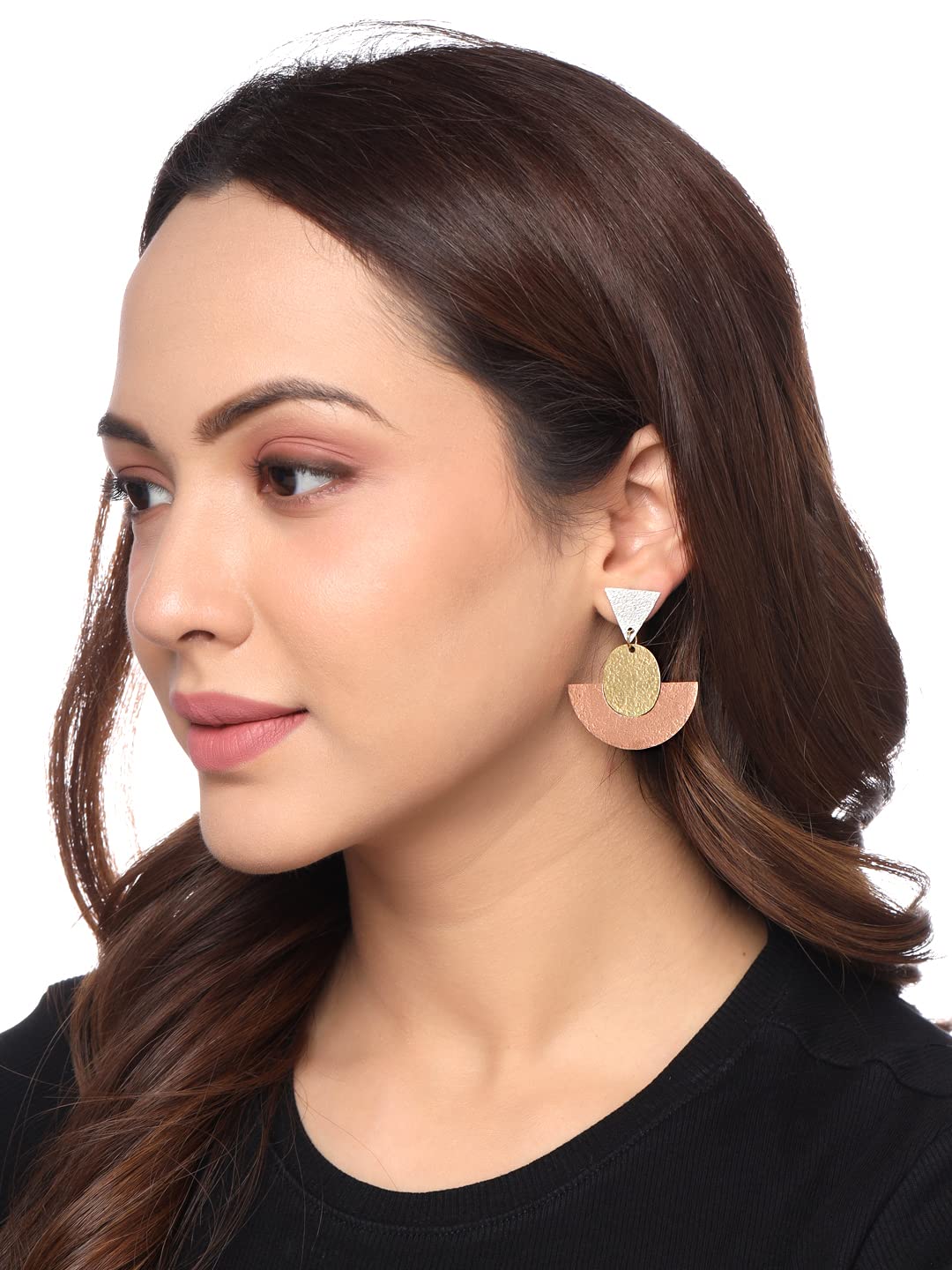 Yellow Chimes Earrings for Women and Girls | Gold Drop Earring | Gold Plated Drop | Geometric Shaped Western Drop | Accessories Jewellery for Women | Birthday Gift for Girls and Women Anniversary Gift for Wife