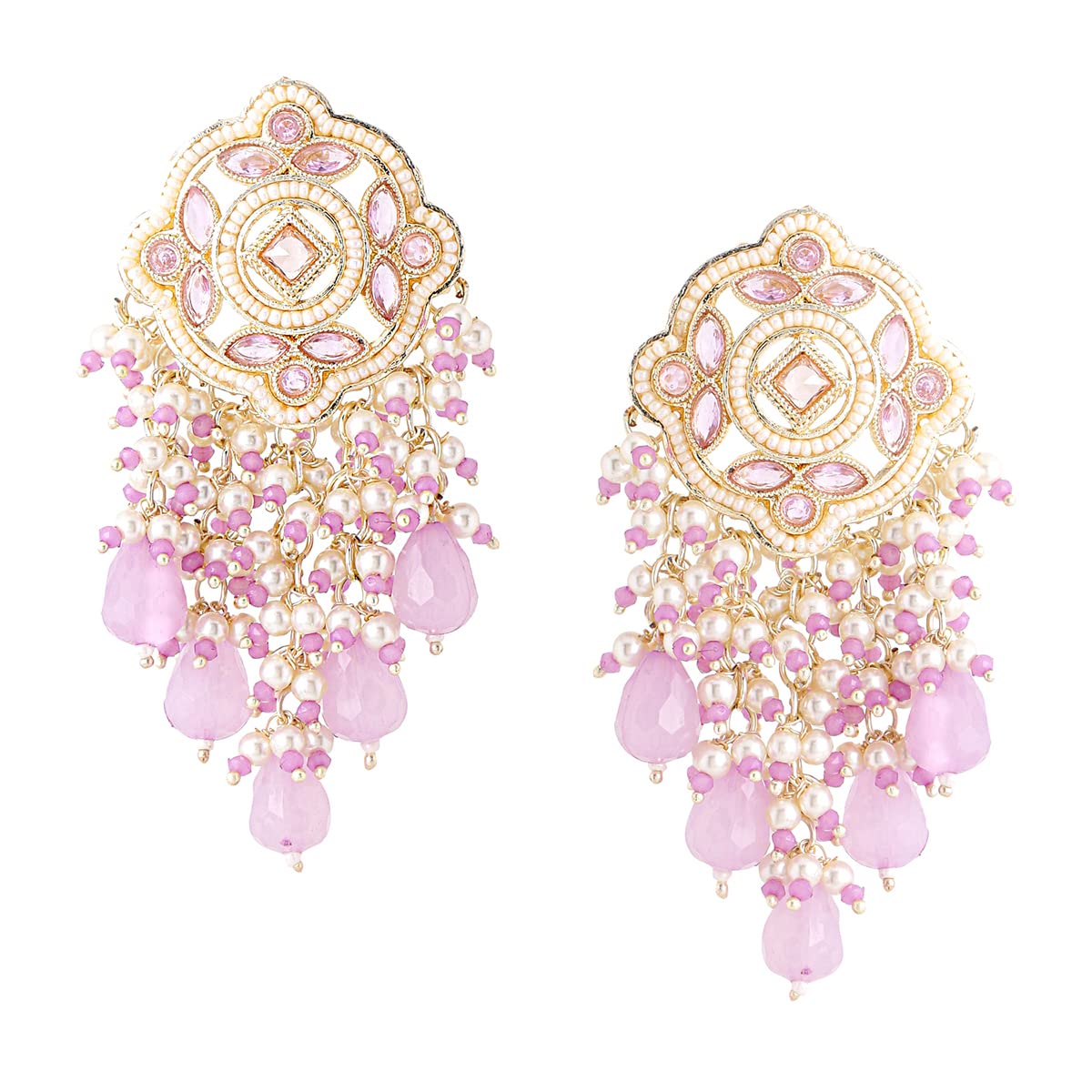 Akoya pearl and natural Pink Tourmaline dangle earrings in fourteen karat  yellow, white or rose gold — circlesmith