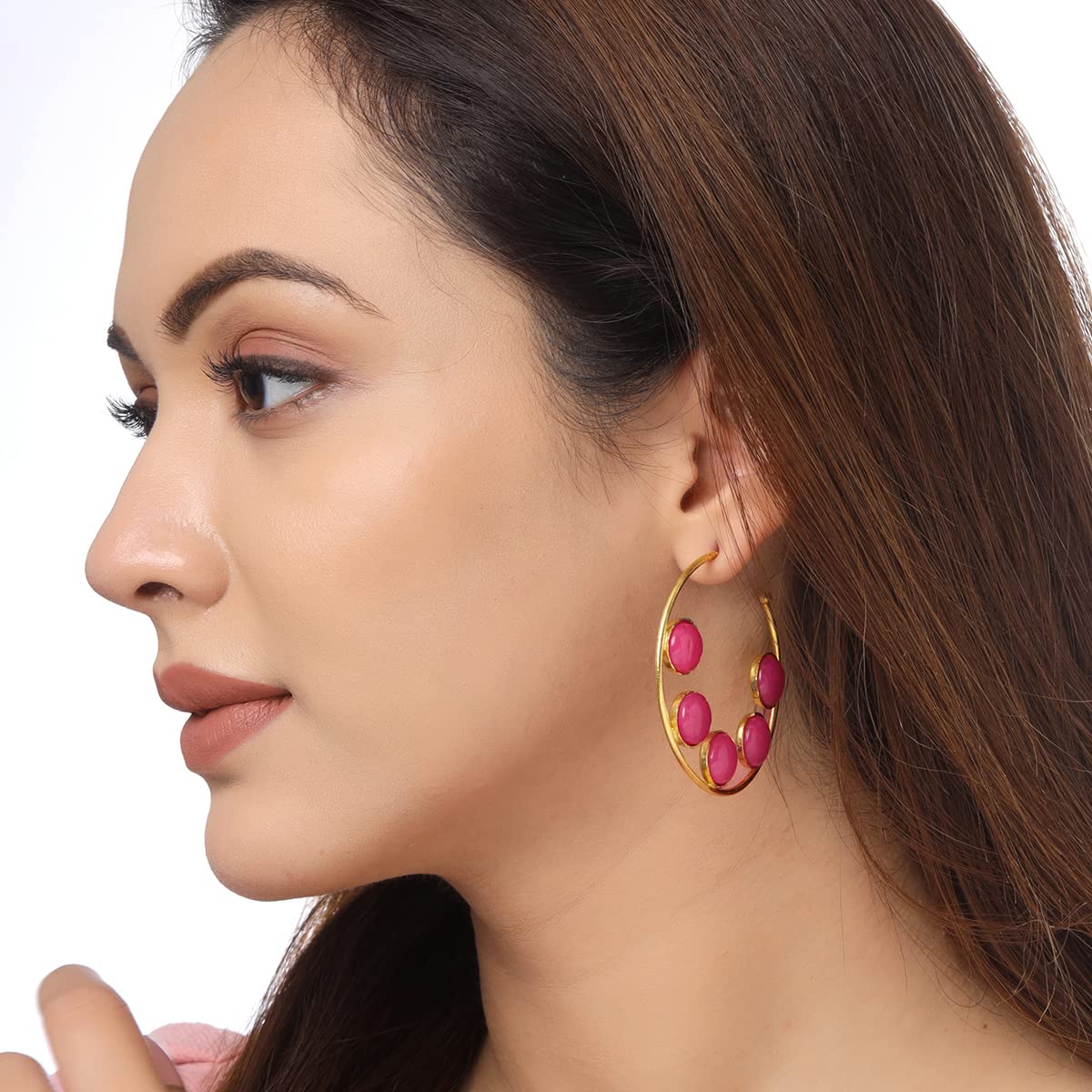 Yellow Chimes Earrings Stylish Gold Toned Bold Link Chain Drop Earrings  Golden Online in India, Buy at Best Price from Firstcry.com - 13772997