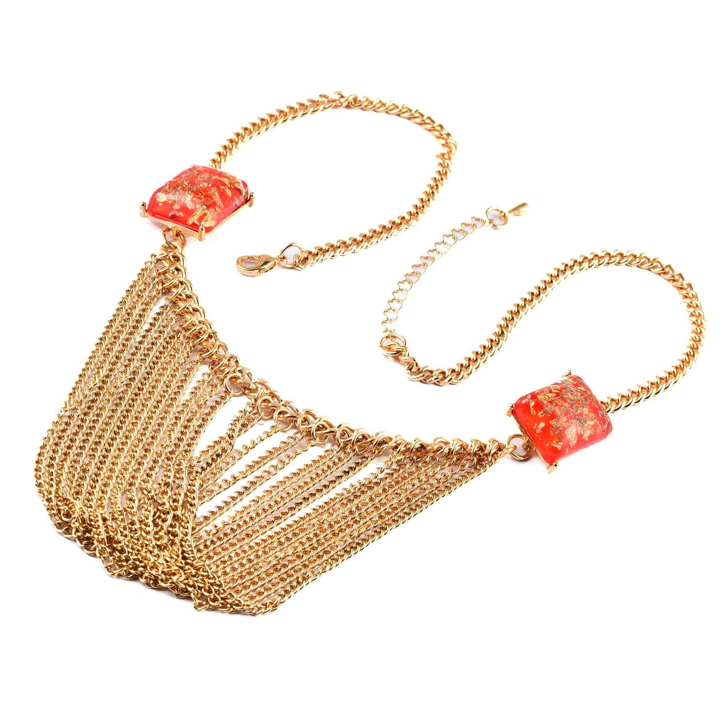 Yellow Chimes Gold-plated Alloy Necklace for Women And Girls