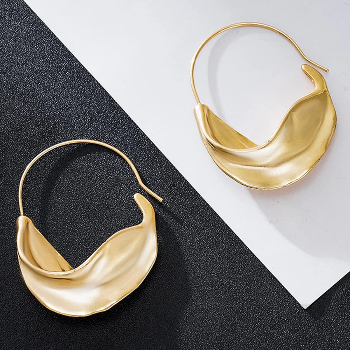 Yellow Chimes Earrings For Women Gold Toned Twisted Huggie Earrings For Women and Girls