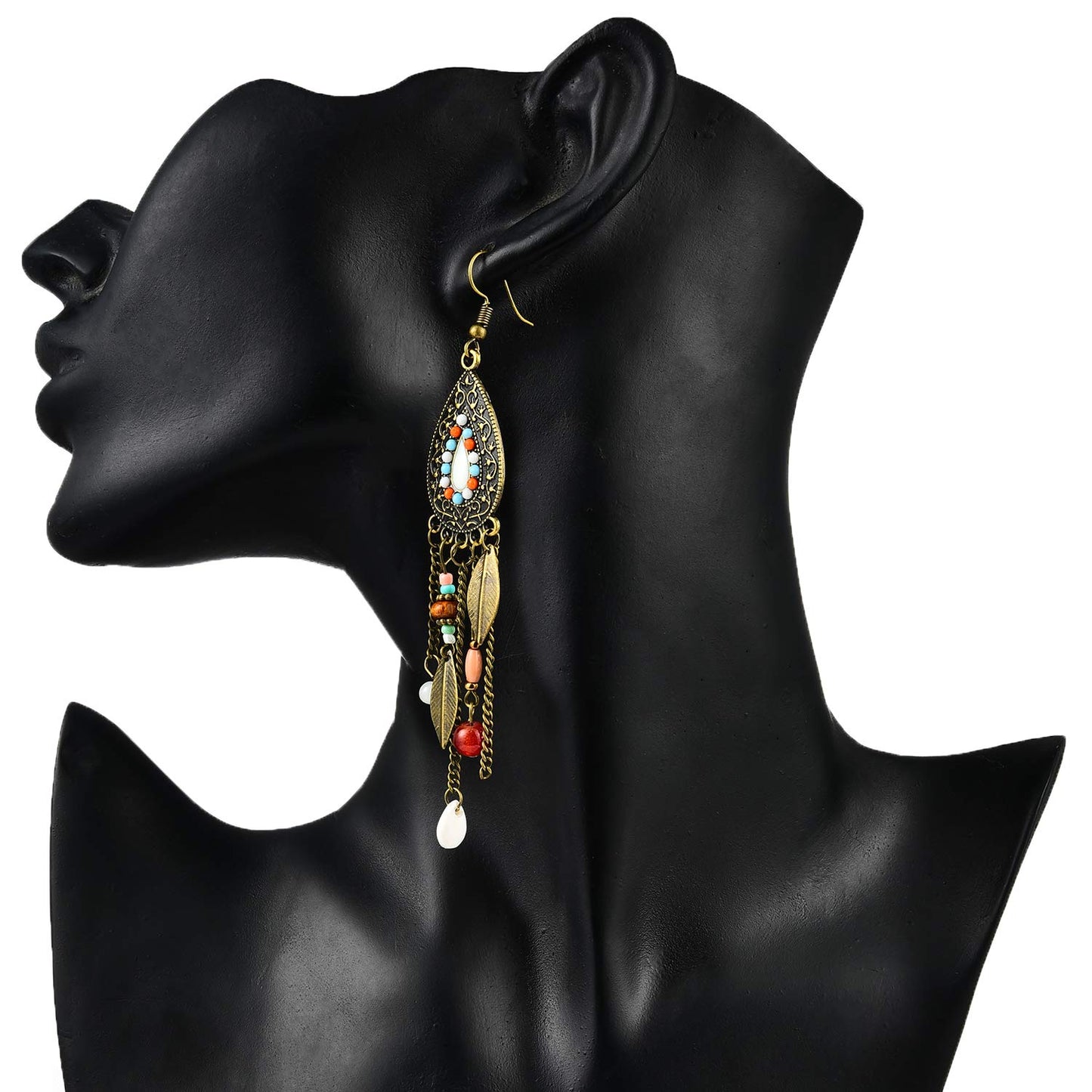 Yellow Chimes Vintage Ethnic Fusion Tassel Earring for Women & Girls