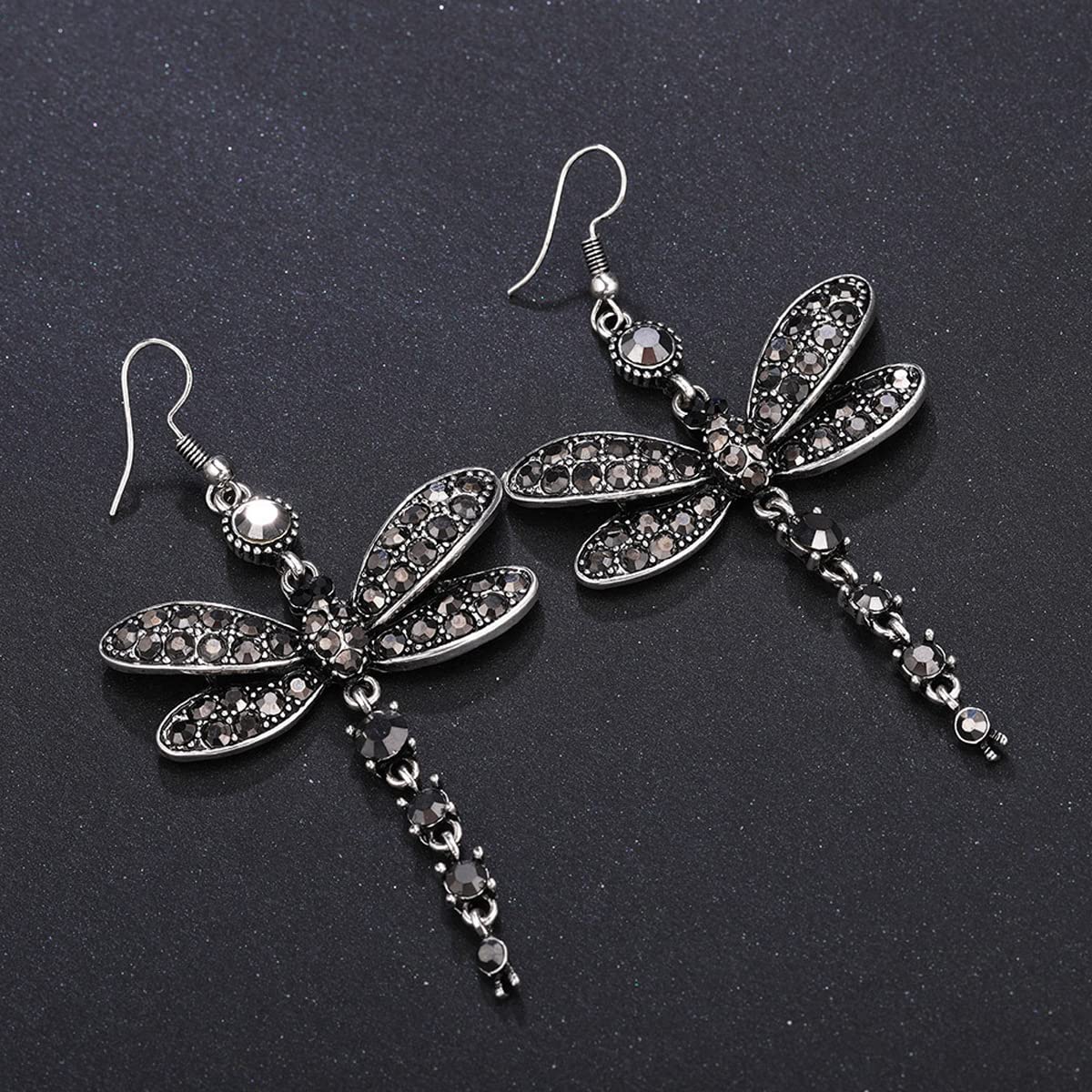 Yellow Chimes Earrings for Women and Girls Butterfly Drop Earrings|Silver Plated Black Color Drop Earrings | Birthday Gift for girls and women Anniversary Gift for Wife