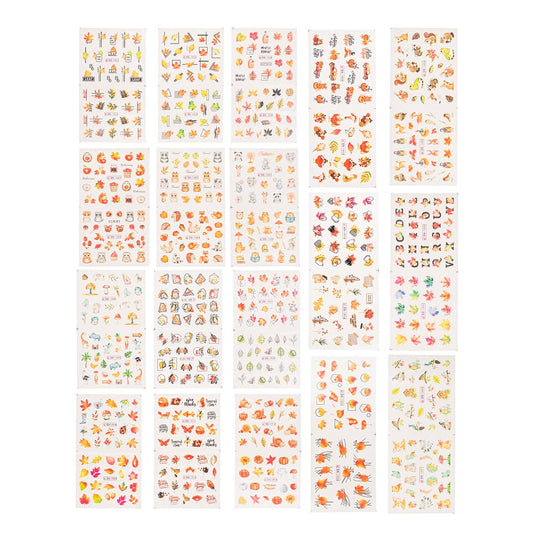 Yellow Chimes Nail Stickers for Womens and Girls Multicolor Self Adhesive Manicure Decoration Nail Stickers for Womens and Girls