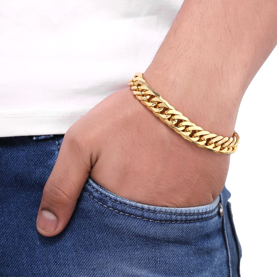 Buy AXXTITUDE Brass Gold-Plated Mahakal Bracelet for men and boys Online at  Best Prices in India - JioMart.