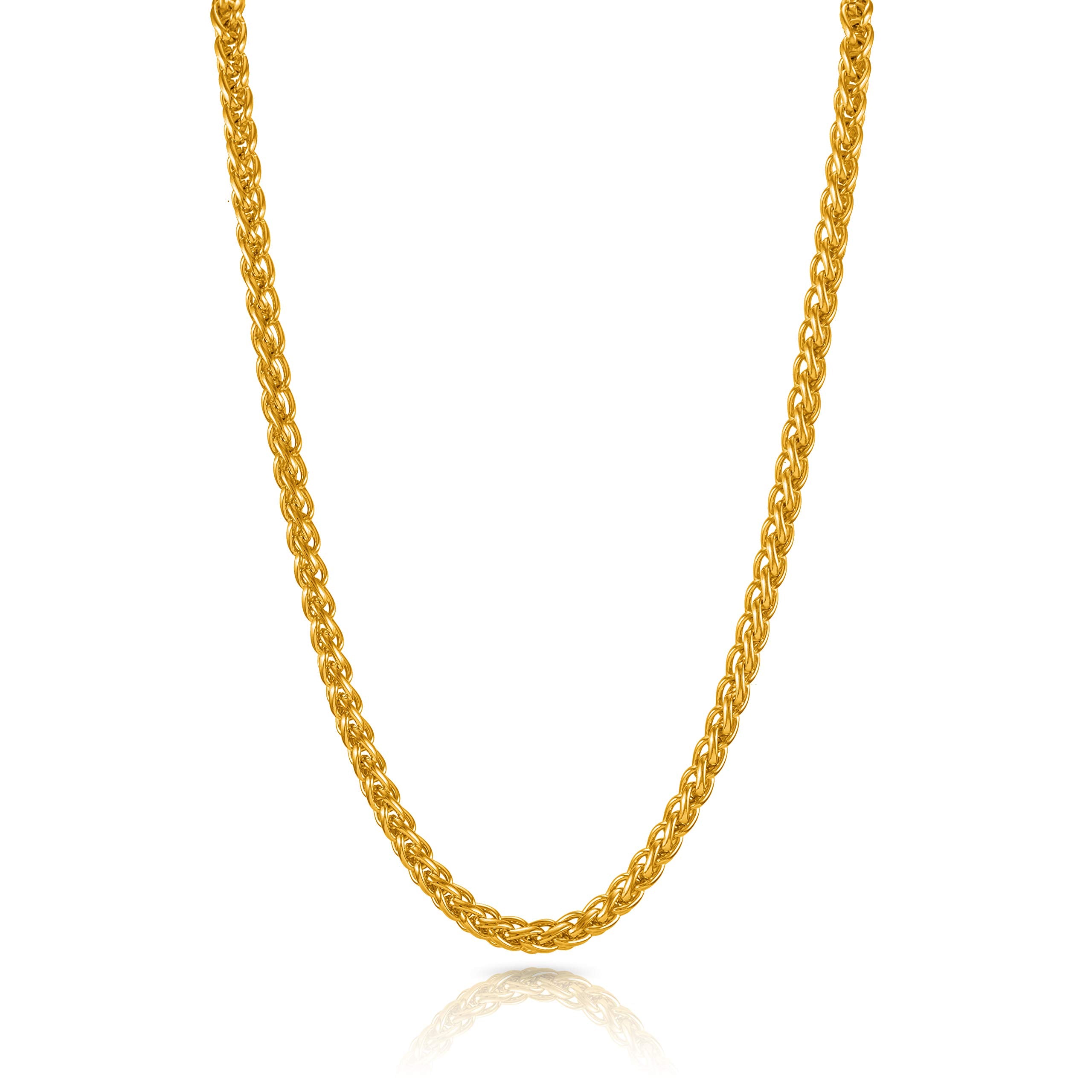 Yellow Chimes Gold-Plated Latest Fashion Thick & Long Trending Design Interlinked Neck Chains For Men and Boys