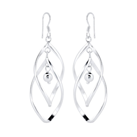 Yellow Chimes 925 Sterling Silver Hallmark and Certified Purity Dangler Earrings for Women and Girls