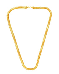 Yellow Chimes Chain for Men Golden Chain 21 Inch Gold-Plated Interlink Neck Chains for Men and Boys.