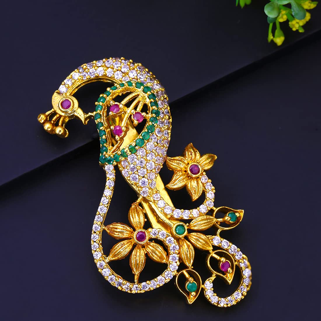 Buy Multicolour Brooches & Pins for Women by Yellow Chimes Online