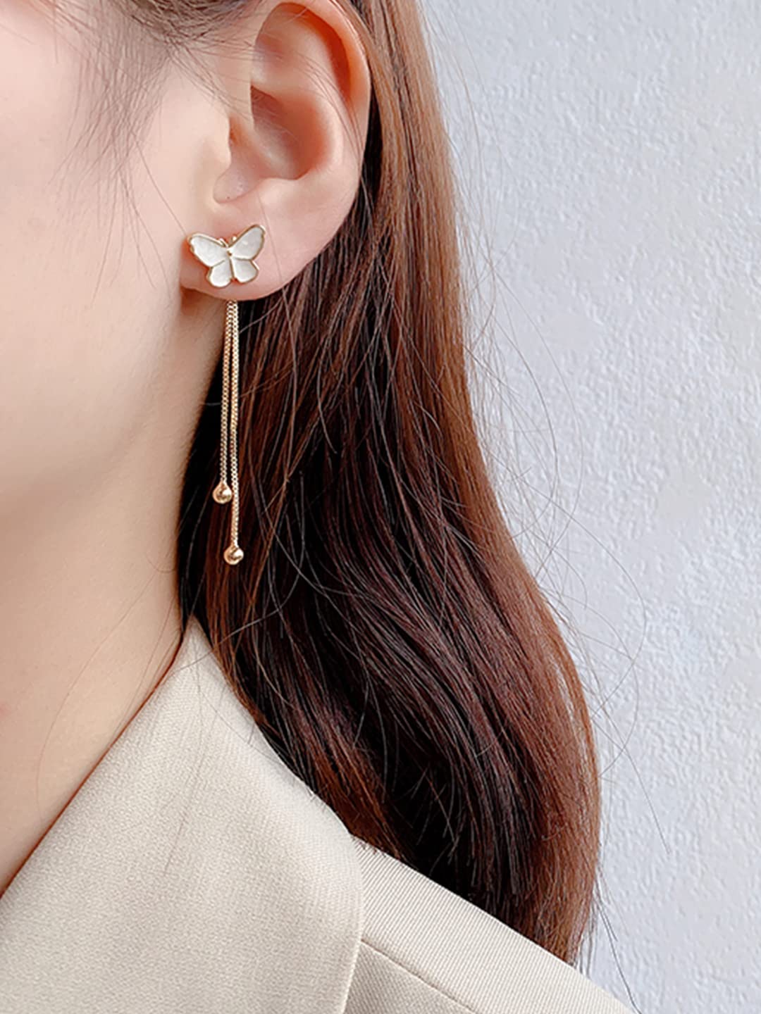 Yellow Chimes Earrings for Women and Girls | Long Dangler Earring | Western Danglers Earrings | Accessories Jewellery for Women | Birthday Gift for Girls and Women Anniversary Gift for Wife (ER 1)