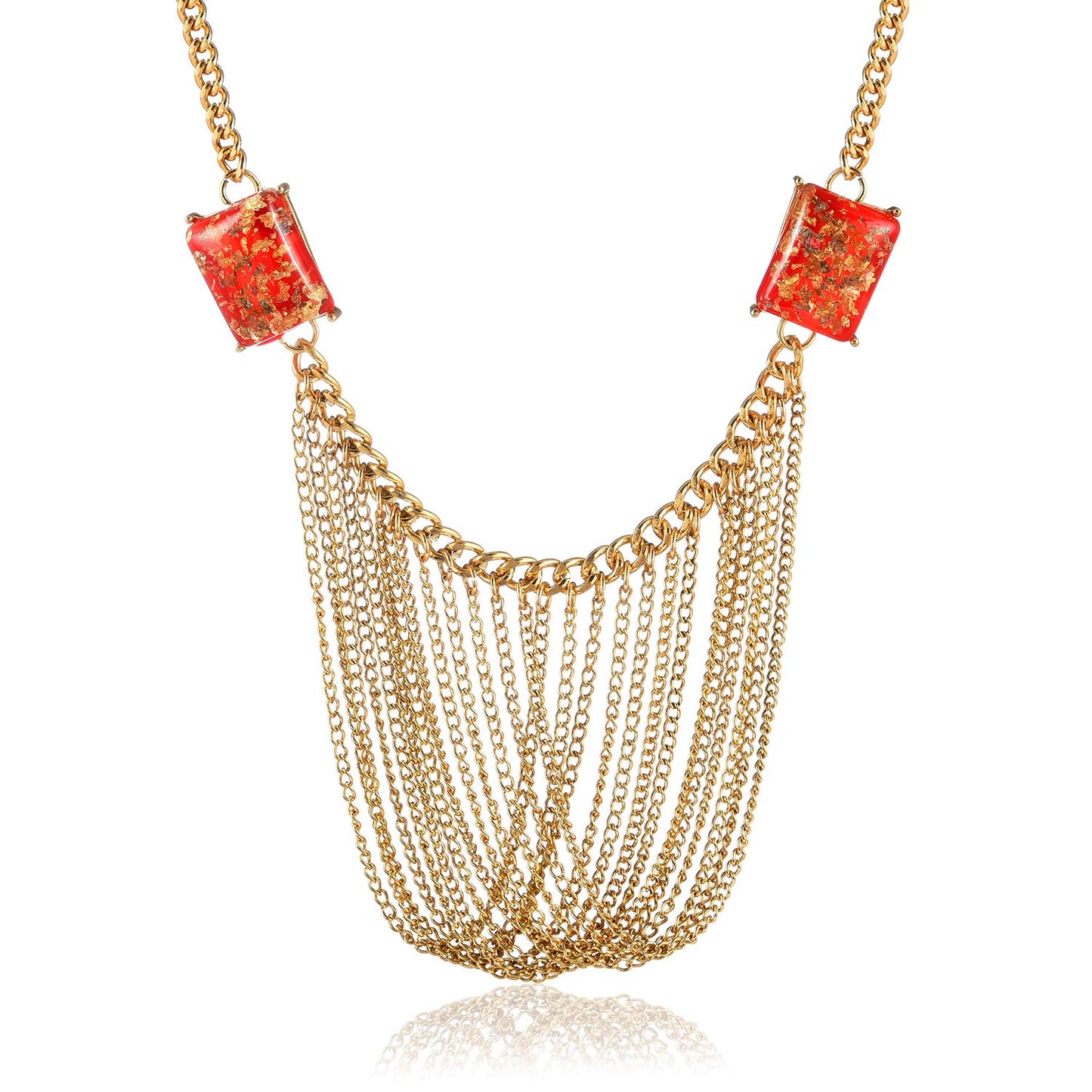 Yellow Chimes Gold-plated Alloy Necklace for Women And Girls