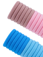Melbees By Yellow Chimes Rubber Bands for Girls 100 Pcs Multicolor Rubberbands Elastic Hair Ties Hair Bands Ponytail Holders with Storage Box Hair Accessories.