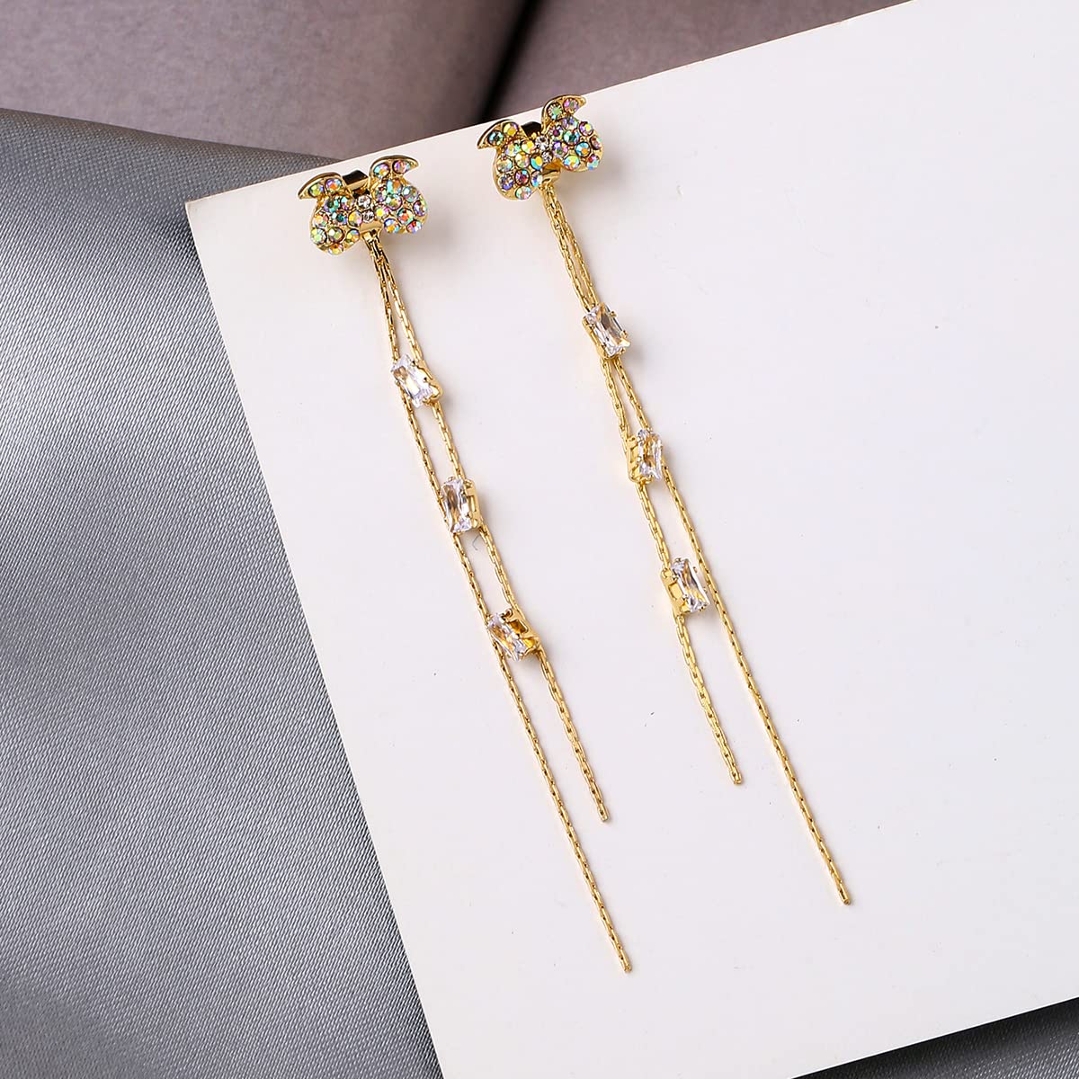 Gold Rock Chain Earrings – ISA NOY