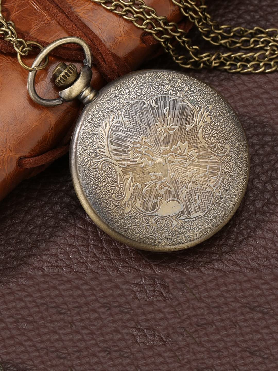 14K Rose Gold Ladies Pocket Watch with Hand Painted Dial and Carved Cameo  Brooch - Timekeepersclayton